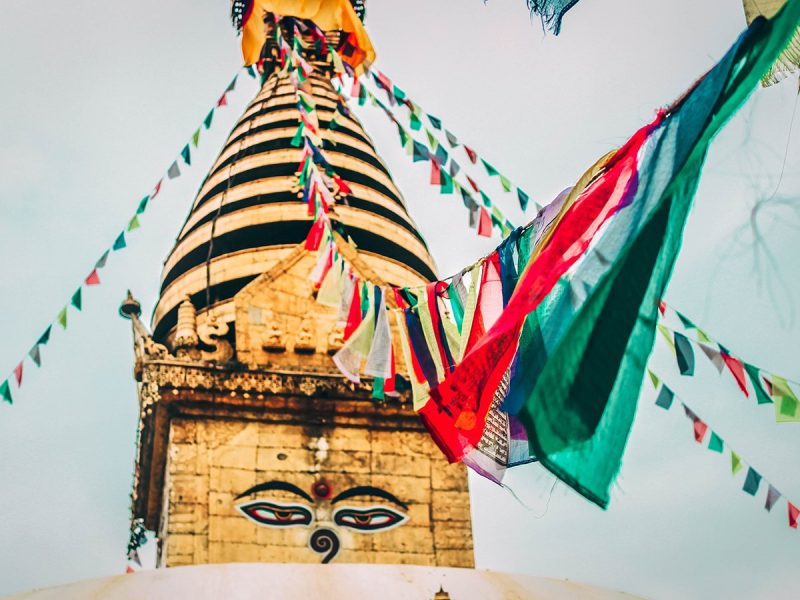 Symbol of peace Syambhunath temple of Nepal